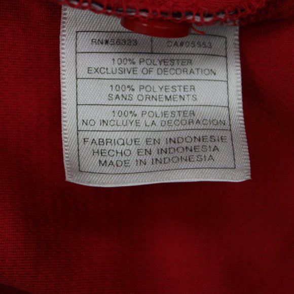 Nike Ohio State Buckeyes Polo Shirt Mens 2XL XXL Red Dri-Fit Pearl Snap S/S - Picture 12 of 16